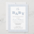 Search for preppy baby shower invitations Gingham