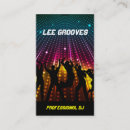 Search for party business cards Disc jockey