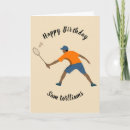 Search for badminton birthday cards Racquet