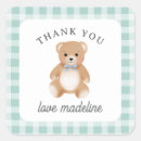 Search for blue teddy bear stickers Gingham