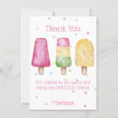 Search for popsicle thank you cards Pink