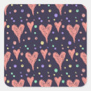 Search for colorful hearts stickers Watercolor