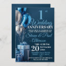 Search for 1st wedding anniversary invitations Blue