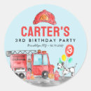 Search for fire dog stickers Boy birthday