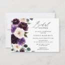 Search for plum bridal shower invitations Eggplant