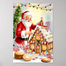 Search for gingerbread family posters Santa