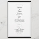 Search for border wedding programs Elegant