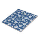 Search for blue damask tiles Blue and white