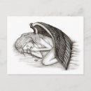 Search for black and white angel postcards Gothic