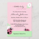 Search for ladybug baby girl shower invitations Modern