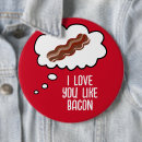 Search for i love bacon badges Meat