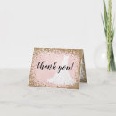 Search for blush thank you cards Glitter