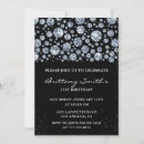 Search for black silver 21st birthday invitations Twenty first birthday