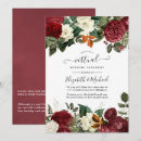 Search for wine red wedding invitations Floral