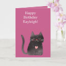 Search for black cat birthday cards Pink