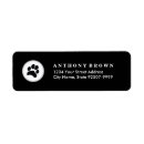 Search for veterinary return address labels Paws