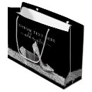 Search for silver glitter gift bags Black