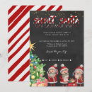 Search for secret santa party invitations Watercolor