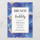 Search for dark blue bridal shower invitations Brunch and bubbly