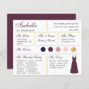 Search for bridesmaid dress cards invites Bridal party