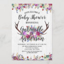 Search for bouquet baby shower invitations Rustic chic