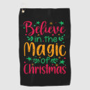 Search for santa claus golf towels Christmass