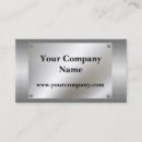 Search for stainless steel business cards Chrome