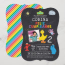 Search for elmo birthday invitations Chalkboard