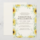Search for sunflowers christening invitations Girl