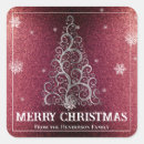 Search for red glitter stickers Christmas tree