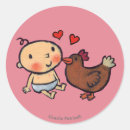 Search for cute chickens stickers Hen