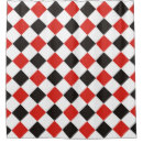 Search for black white and red shower curtains Geometric