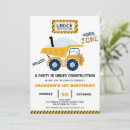 Search for work truck invitations For kids