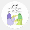 Search for jesus in the manger stickers Nativity scene