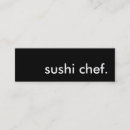 Search for sushi business cards Retro