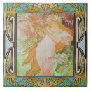 Search for alphonse mucha tiles Nouveau