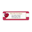 Search for ruby wedding anniversary return address labels Red
