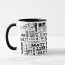 Search for word collage mugs Black and white