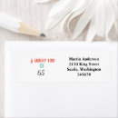 Search for turquoise and black return address labels Retro