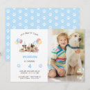 Search for dog 2nd birthday cards invites Blue
