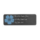 Search for chalkboard blue return address labels Rustic