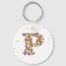Search for letter p key rings Flowers