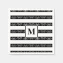 Search for black and white stripes napkins Trendy