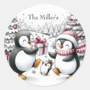 Search for winter scene round stickers Cute