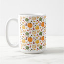 Search for autumn pumpkin pattern mugs Fall