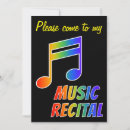 Search for music note invitations Concert