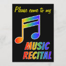 Search for music note invitations Concert