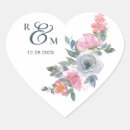 Search for monogram heart stickers Blush pink