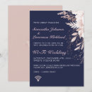 Search for navy blue and dusty rose wedding invitations Pink
