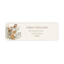 Search for fox return address labels Woodland animals baby shower
